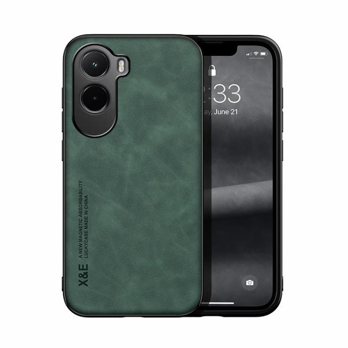 Funda trasera de cuero magnético con tacto de piel para teléfono, For Xiaomi 17 Pro Max, For Xiaomi 17 Pro, For Xiaomi 17, For Xiaomi Poco M7 4G 169mm, For Xiaomi 15T Pro 5G, For Xiaomi 15T 5G