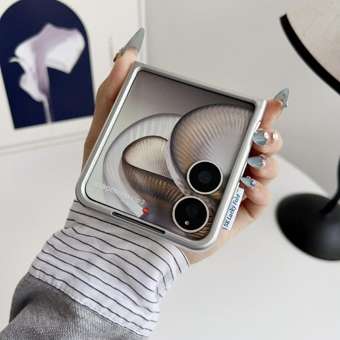 Funda para teléfono con textura de chaqueta acolchada, For Xiaomi Mix Flip 2, For Xiaomi Mix Flip