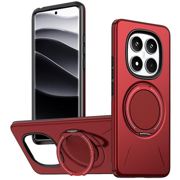 Funda híbrida de TPU y PC con soporte giratorio de metal y MagSafe, For Redmi Turbo 5 Max 5G / Poco X8 Pro Max 5G, For Redmi Turbo 5 5G / Poco X8 Pro 5G, For Redmi Note 15 Pro+ 5G / Poco M8 Pro 5G, For Redmi Note 15 4G / 5G Global 164mm                ...