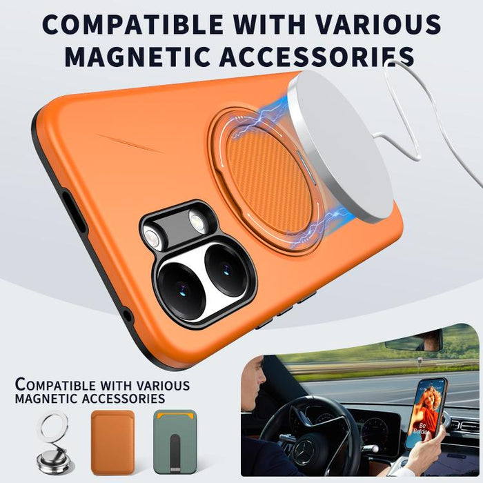 Funda híbrida de TPU y PC con soporte giratorio de metal y MagSafe, For Redmi Turbo 5 Max 5G / Poco X8 Pro Max 5G, For Redmi Turbo 5 5G / Poco X8 Pro 5G, For Redmi Note 15 Pro+ 5G / Poco M8 Pro 5G, For Redmi Note 15 4G / 5G Global 164mm                ...