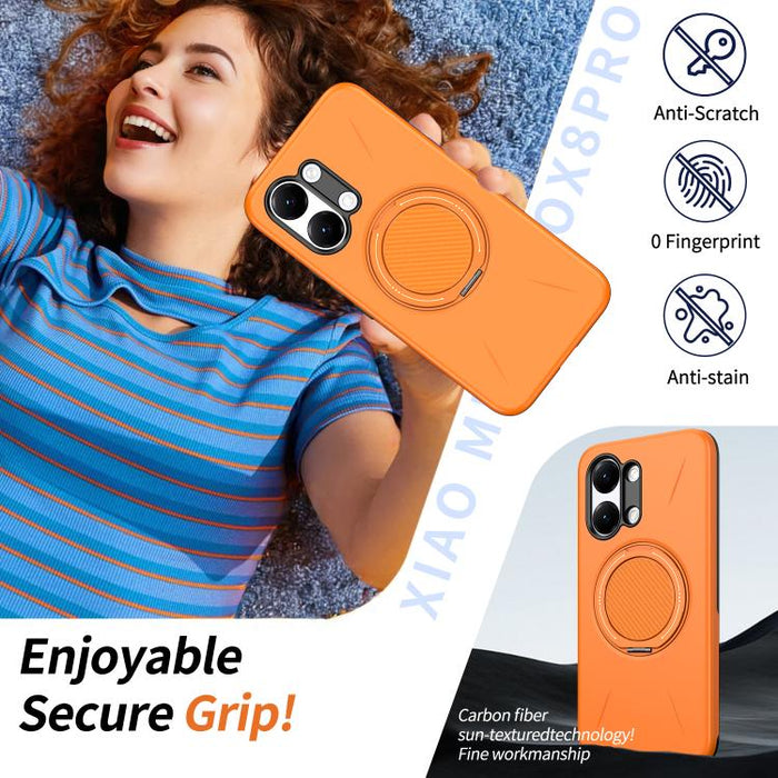 Funda híbrida de TPU y PC con soporte giratorio de metal y MagSafe, For Redmi Turbo 5 Max 5G / Poco X8 Pro Max 5G, For Redmi Turbo 5 5G / Poco X8 Pro 5G, For Redmi Note 15 Pro+ 5G / Poco M8 Pro 5G, For Redmi Note 15 4G / 5G Global 164mm                ...