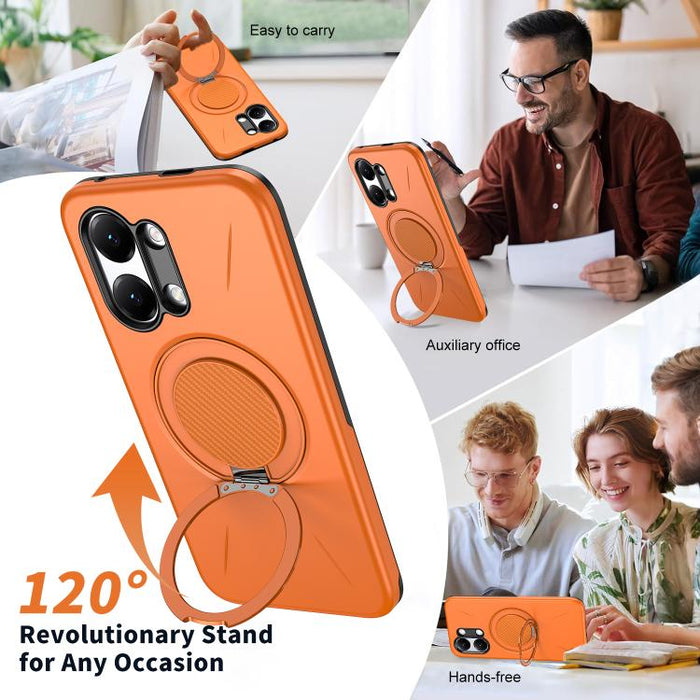 Funda híbrida de TPU y PC con soporte giratorio de metal y MagSafe, For Redmi Turbo 5 Max 5G / Poco X8 Pro Max 5G, For Redmi Turbo 5 5G / Poco X8 Pro 5G, For Redmi Note 15 Pro+ 5G / Poco M8 Pro 5G, For Redmi Note 15 4G / 5G Global 164mm                ...