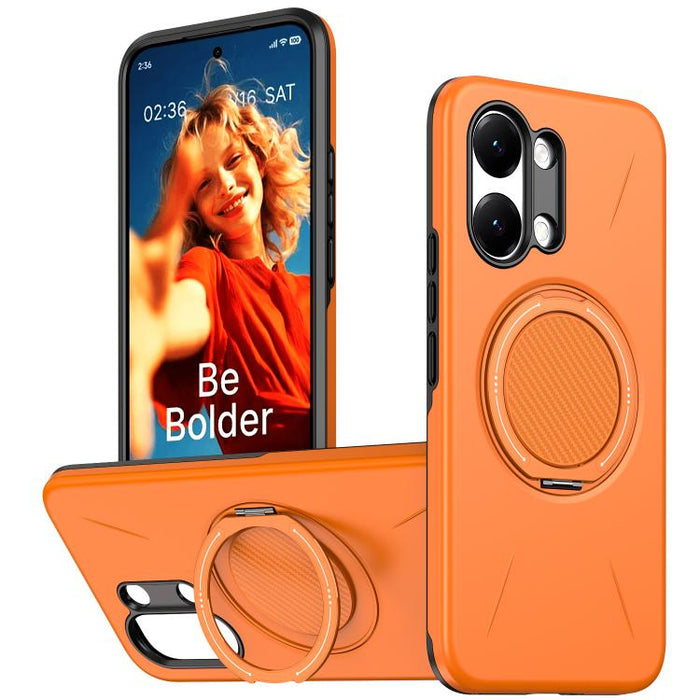 Funda híbrida de TPU y PC con soporte giratorio de metal y MagSafe, For Redmi Turbo 5 Max 5G / Poco X8 Pro Max 5G, For Redmi Turbo 5 5G / Poco X8 Pro 5G, For Redmi Note 15 Pro+ 5G / Poco M8 Pro 5G, For Redmi Note 15 4G / 5G Global 164mm                ...