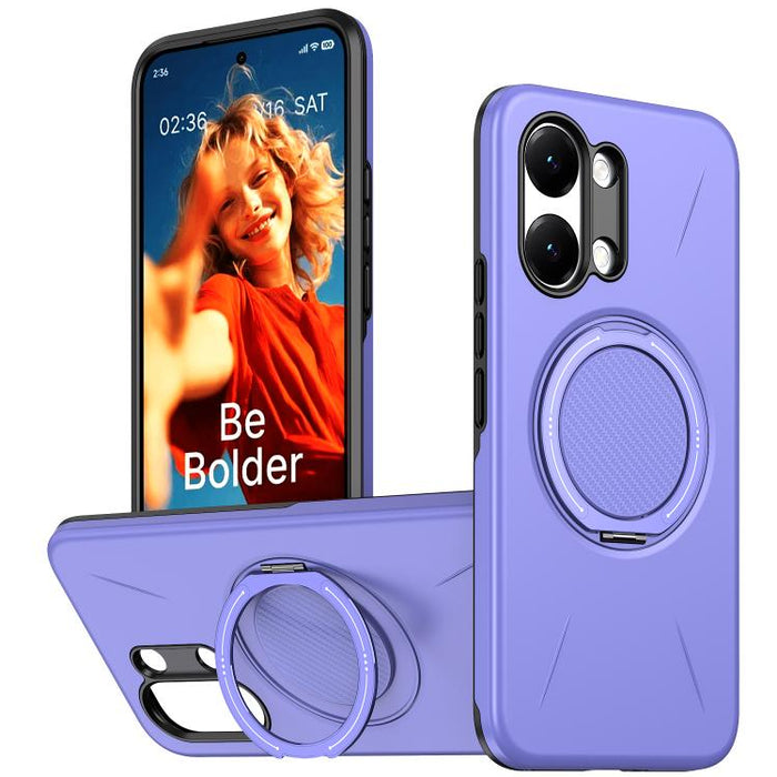 Funda híbrida de TPU y PC con soporte giratorio de metal y MagSafe, For Redmi Turbo 5 Max 5G / Poco X8 Pro Max 5G, For Redmi Turbo 5 5G / Poco X8 Pro 5G, For Redmi Note 15 Pro+ 5G / Poco M8 Pro 5G, For Redmi Note 15 4G / 5G Global 164mm                ...