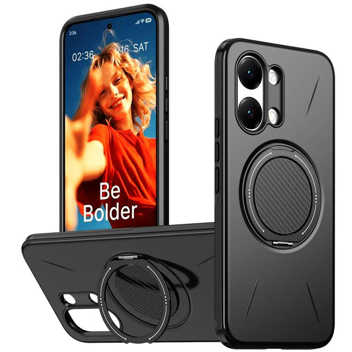 Funda híbrida de TPU y PC con soporte giratorio de metal y MagSafe, For Redmi Turbo 5 Max 5G / Poco X8 Pro Max 5G, For Redmi Turbo 5 5G / Poco X8 Pro 5G, For Redmi Note 15 Pro+ 5G / Poco M8 Pro 5G, For Redmi Note 15 4G / 5G Global 164mm                ...