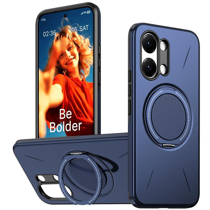 Funda híbrida de TPU y PC con soporte giratorio de metal y MagSafe, For Redmi Turbo 5 Max 5G / Poco X8 Pro Max 5G, For Redmi Turbo 5 5G / Poco X8 Pro 5G, For Redmi Note 15 Pro+ 5G / Poco M8 Pro 5G, For Redmi Note 15 4G / 5G Global 164mm                ...