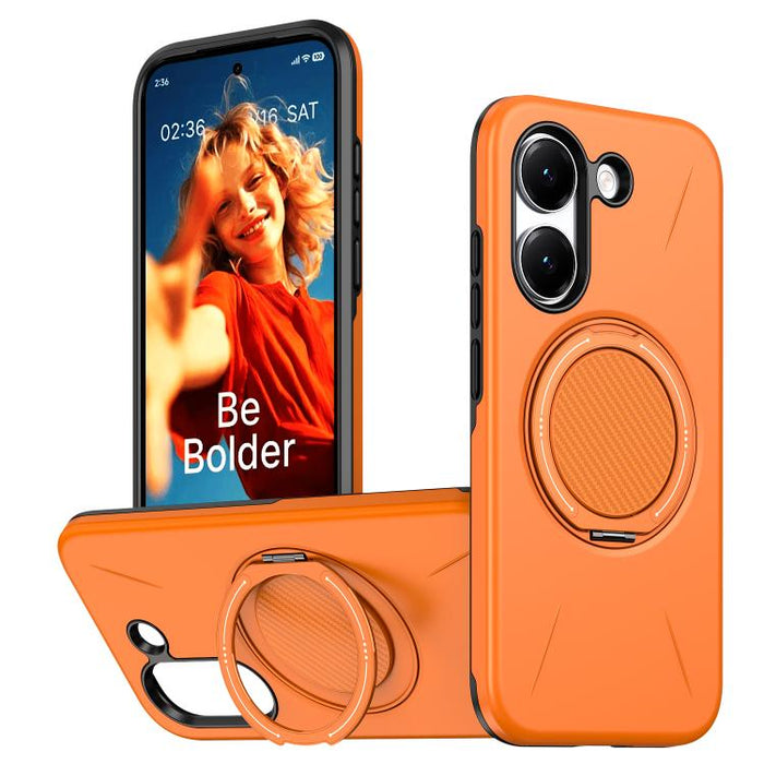 Funda híbrida de TPU y PC con soporte giratorio de metal y MagSafe, For Redmi Turbo 5 Max 5G / Poco X8 Pro Max 5G, For Redmi Turbo 5 5G / Poco X8 Pro 5G, For Redmi Note 15 Pro+ 5G / Poco M8 Pro 5G, For Redmi Note 15 4G / 5G Global 164mm                ...
