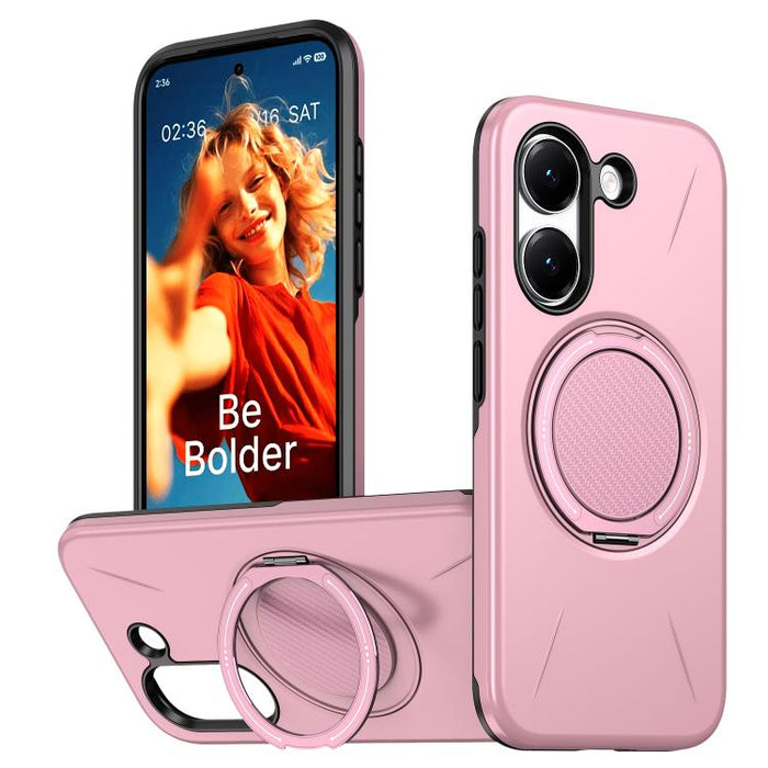 Funda híbrida de TPU y PC con soporte giratorio de metal y MagSafe, For Redmi Turbo 5 Max 5G / Poco X8 Pro Max 5G, For Redmi Turbo 5 5G / Poco X8 Pro 5G, For Redmi Note 15 Pro+ 5G / Poco M8 Pro 5G, For Redmi Note 15 4G / 5G Global 164mm                ...