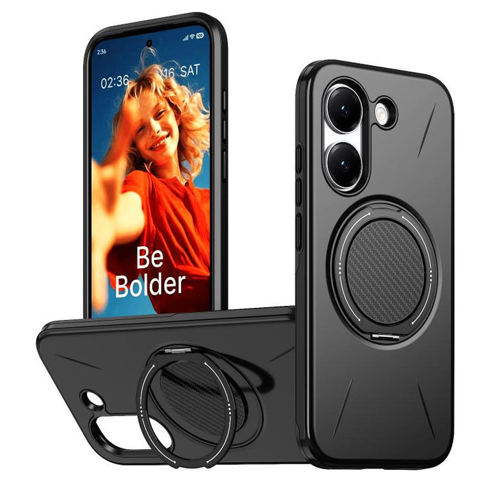 Funda híbrida de TPU y PC con soporte giratorio de metal y MagSafe, For Redmi Turbo 5 Max 5G / Poco X8 Pro Max 5G, For Redmi Turbo 5 5G / Poco X8 Pro 5G, For Redmi Note 15 Pro+ 5G / Poco M8 Pro 5G, For Redmi Note 15 4G / 5G Global 164mm                ...