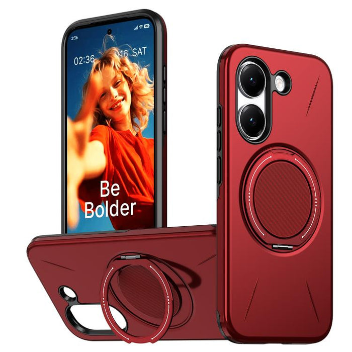Funda híbrida de TPU y PC con soporte giratorio de metal y MagSafe, For Redmi Turbo 5 Max 5G / Poco X8 Pro Max 5G, For Redmi Turbo 5 5G / Poco X8 Pro 5G, For Redmi Note 15 Pro+ 5G / Poco M8 Pro 5G, For Redmi Note 15 4G / 5G Global 164mm                ...