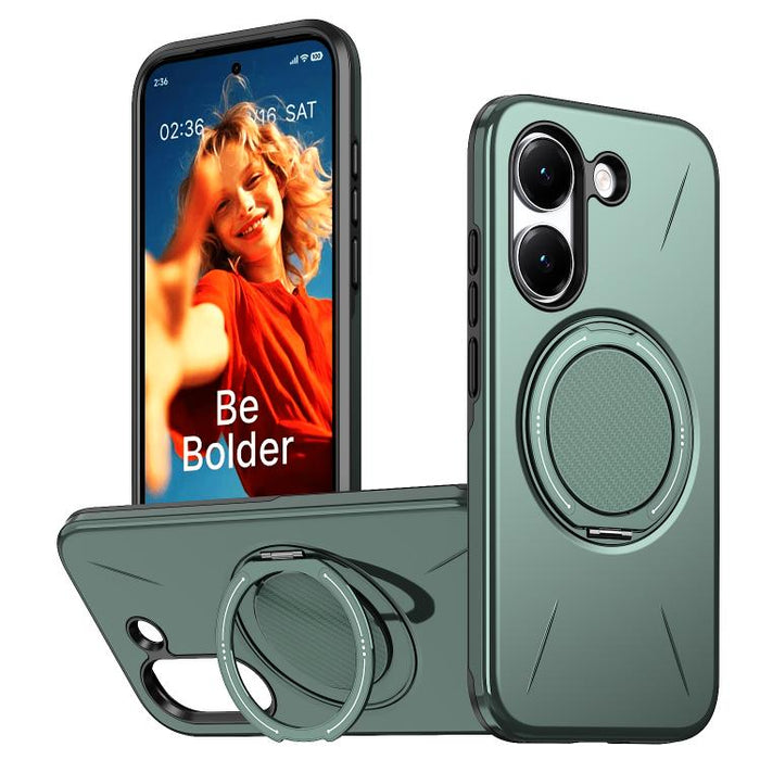 Funda híbrida de TPU y PC con soporte giratorio de metal y MagSafe, For Redmi Turbo 5 Max 5G / Poco X8 Pro Max 5G, For Redmi Turbo 5 5G / Poco X8 Pro 5G, For Redmi Note 15 Pro+ 5G / Poco M8 Pro 5G, For Redmi Note 15 4G / 5G Global 164mm                ...