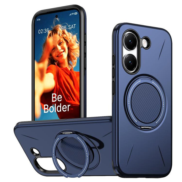 Funda híbrida de TPU y PC con soporte giratorio de metal y MagSafe, For Redmi Turbo 5 Max 5G / Poco X8 Pro Max 5G, For Redmi Turbo 5 5G / Poco X8 Pro 5G, For Redmi Note 15 Pro+ 5G / Poco M8 Pro 5G, For Redmi Note 15 4G / 5G Global 164mm                ...