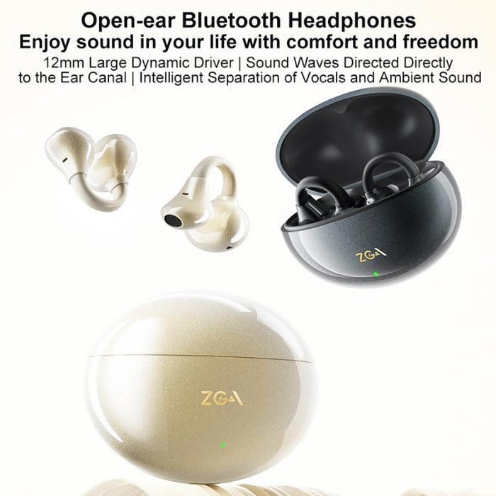 Auriculares inalámbricos Bluetooth ZGA GS25 con clip para la oreja, GS25