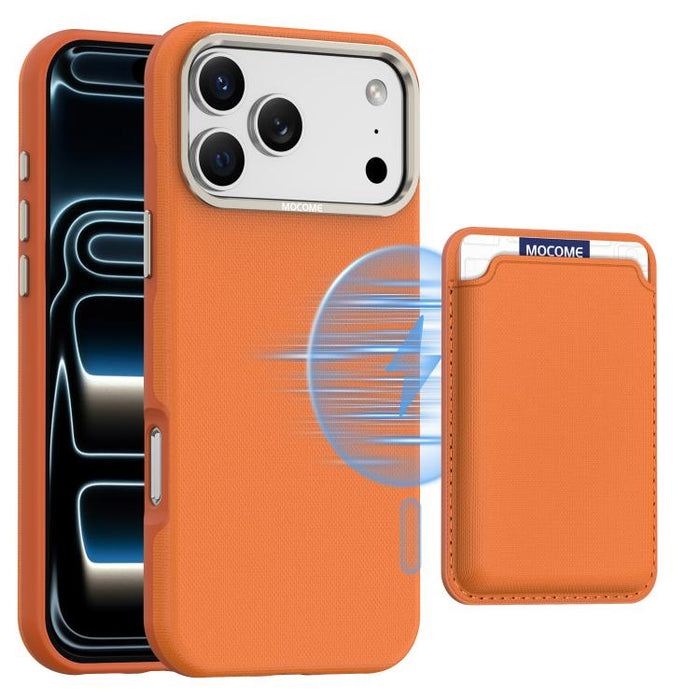 Funda para teléfono Mocome Plain con cierre magnético y tarjetero, For iPhone 17 Pro Max, For iPhone 17 Pro
