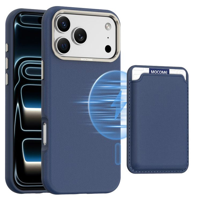 Funda para teléfono Mocome Plain con cierre magnético y tarjetero, For iPhone 17 Pro Max, For iPhone 17 Pro