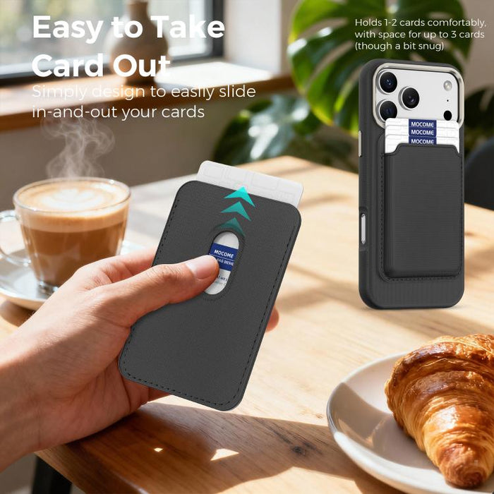 Funda para teléfono Mocome Plain con cierre magnético y tarjetero, For iPhone 17 Pro Max, For iPhone 17 Pro