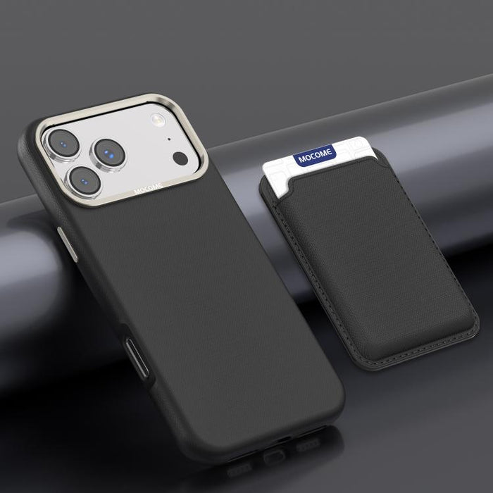 Funda para teléfono Mocome Plain con cierre magnético y tarjetero, For iPhone 17 Pro Max, For iPhone 17 Pro