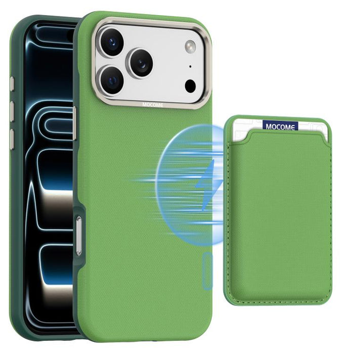 Funda para teléfono Mocome Plain con cierre magnético y tarjetero, For iPhone 17 Pro Max, For iPhone 17 Pro