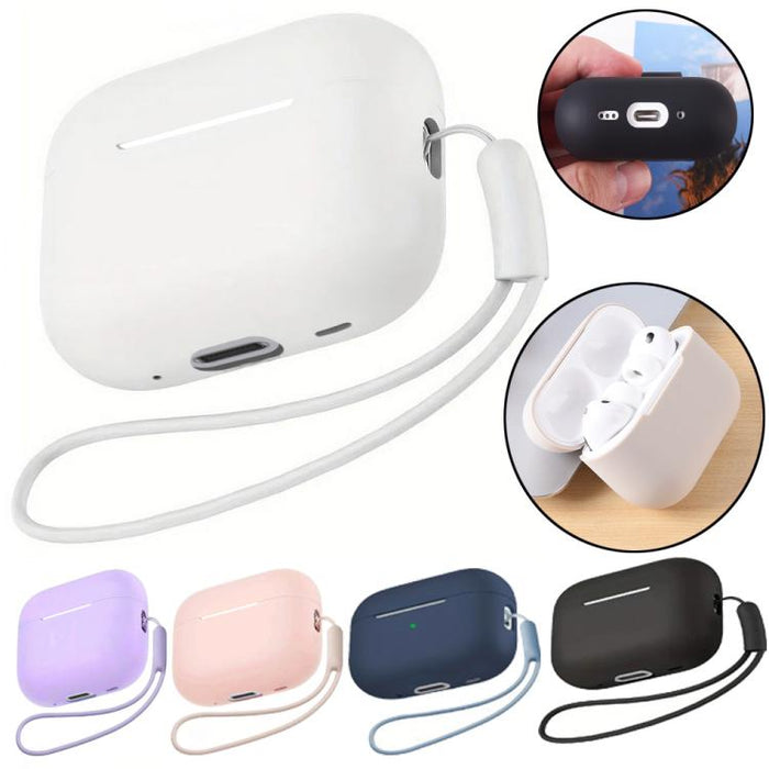 Funda protectora de silicona para auriculares con cordón, For AirPods Pro 3