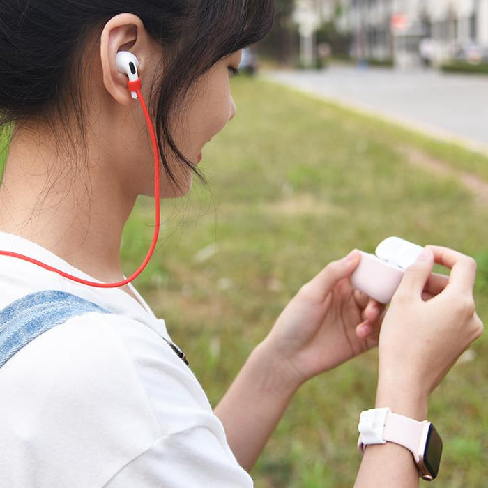 Funda protectora de silicona para auriculares + gancho + cuerda antipérdida (3 en 1), For AirPods Pro 3