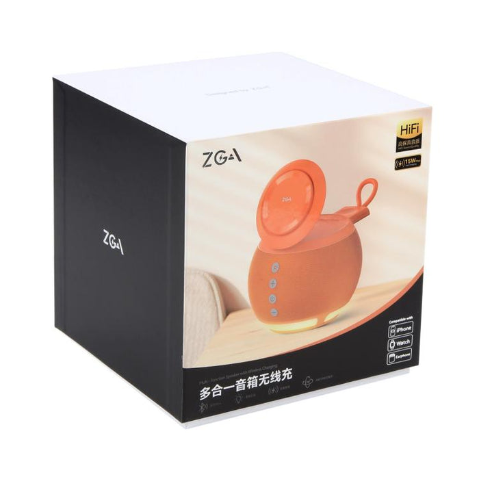 Altavoz Bluetooth multifuncional ZGA WX08 de 15 W y cargador inalámbrico para teléfono y reloj., WX08