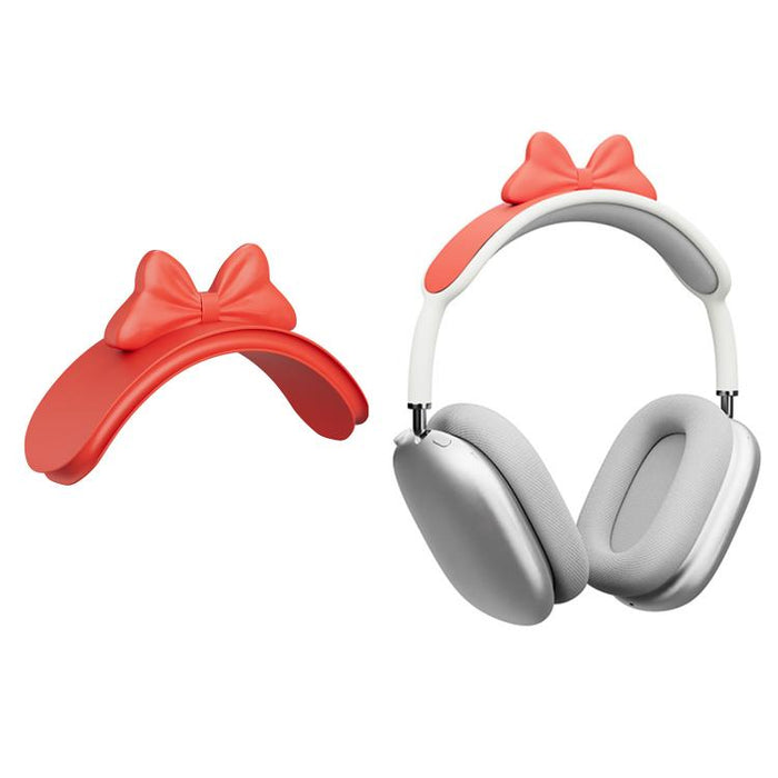 Funda decorativa de silicona para diadema con lazo, For AirPods Max