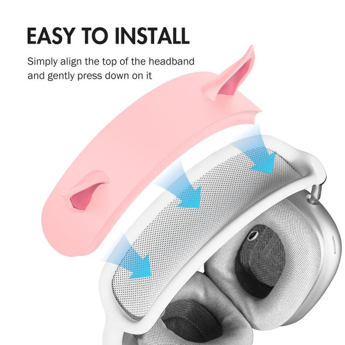 Diadema decorativa de silicona con orejas de elfo, For AirPods Max