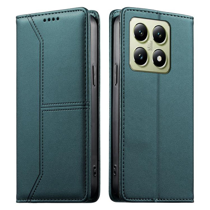 Funda para teléfono de cuero vegano magnética RFID con costuras, For Xiaomi 17 Max 5G, For Xiaomi 17T Pro 5G, For Xiaomi 17T 5G, For Xiaomi Poco X8 Pro 5G / Redmi Turbo 5 5G, For Xiaomi 17 Ultra, For Xiaomi 17 Pro Max, For Xiaomi 17 Pro, For Xiaomi 17 ...