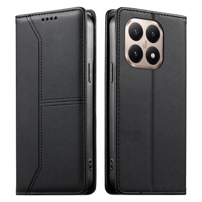 Funda para teléfono de cuero vegano magnética RFID con costuras, For Xiaomi 17 Max 5G, For Xiaomi 17T Pro 5G, For Xiaomi 17T 5G, For Xiaomi Poco X8 Pro 5G / Redmi Turbo 5 5G, For Xiaomi 17 Ultra, For Xiaomi 17 Pro Max, For Xiaomi 17 Pro, For Xiaomi 17 ...
