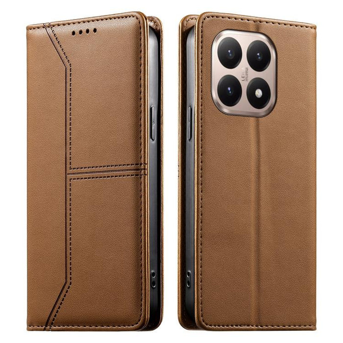 Funda para teléfono de cuero vegano magnética RFID con costuras, For Xiaomi 17 Max 5G, For Xiaomi 17T Pro 5G, For Xiaomi 17T 5G, For Xiaomi Poco X8 Pro 5G / Redmi Turbo 5 5G, For Xiaomi 17 Ultra, For Xiaomi 17 Pro Max, For Xiaomi 17 Pro, For Xiaomi 17 ...