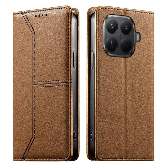 Funda para teléfono de cuero vegano magnética RFID con costuras, For Xiaomi 17 Max 5G, For Xiaomi 17T Pro 5G, For Xiaomi 17T 5G, For Xiaomi Poco X8 Pro 5G / Redmi Turbo 5 5G, For Xiaomi 17 Ultra, For Xiaomi 17 Pro Max, For Xiaomi 17 Pro, For Xiaomi 17 ...