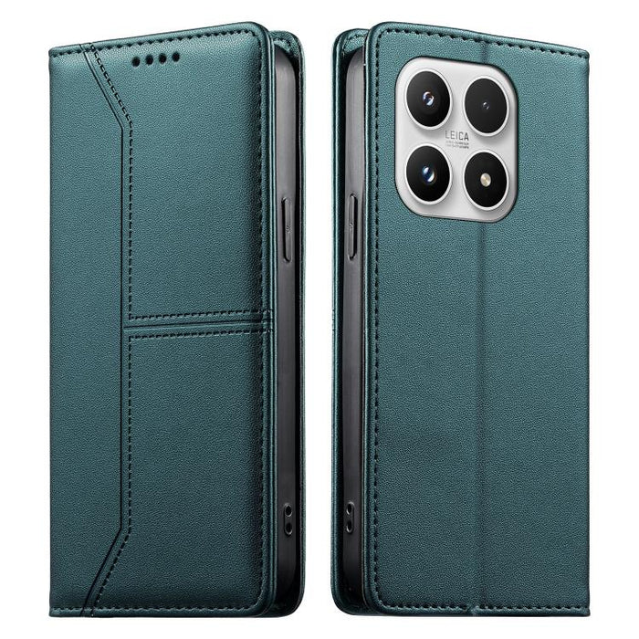 Funda para teléfono de cuero vegano magnética RFID con costuras, For Xiaomi 17 Max 5G, For Xiaomi 17T Pro 5G, For Xiaomi 17T 5G, For Xiaomi Poco X8 Pro 5G / Redmi Turbo 5 5G, For Xiaomi 17 Ultra, For Xiaomi 17 Pro Max, For Xiaomi 17 Pro, For Xiaomi 17 ...