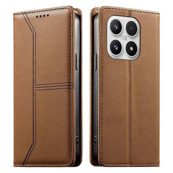 Funda para teléfono de cuero vegano magnética RFID con costuras, For Xiaomi 17 Max 5G, For Xiaomi 17T Pro 5G, For Xiaomi 17T 5G, For Xiaomi Poco X8 Pro 5G / Redmi Turbo 5 5G, For Xiaomi 17 Ultra, For Xiaomi 17 Pro Max, For Xiaomi 17 Pro, For Xiaomi 17 ...
