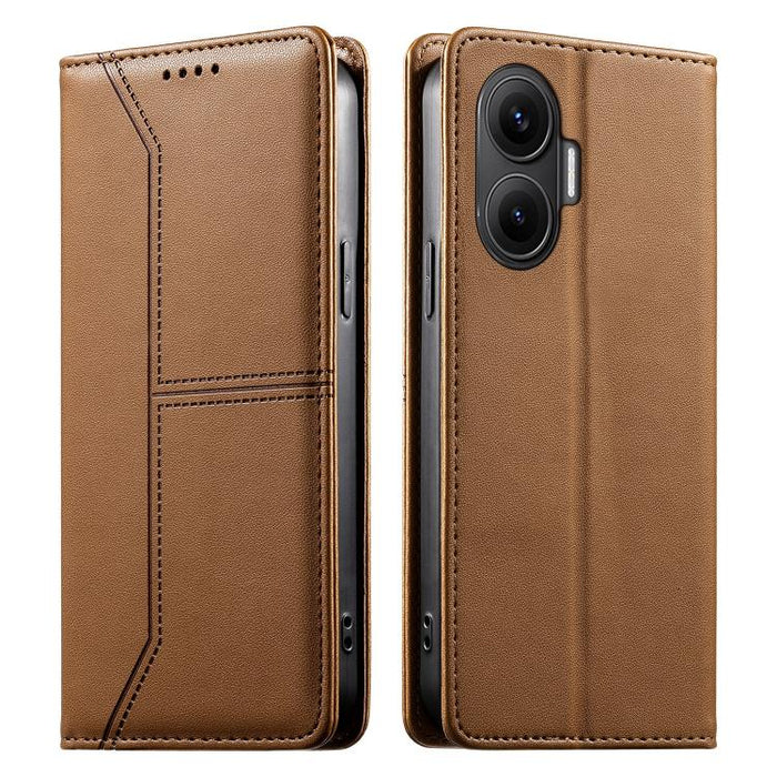 Funda para teléfono de cuero vegano magnética RFID con costuras, For Xiaomi 17 Max 5G, For Xiaomi 17T Pro 5G, For Xiaomi 17T 5G, For Xiaomi Poco X8 Pro 5G / Redmi Turbo 5 5G, For Xiaomi 17 Ultra, For Xiaomi 17 Pro Max, For Xiaomi 17 Pro, For Xiaomi 17 ...