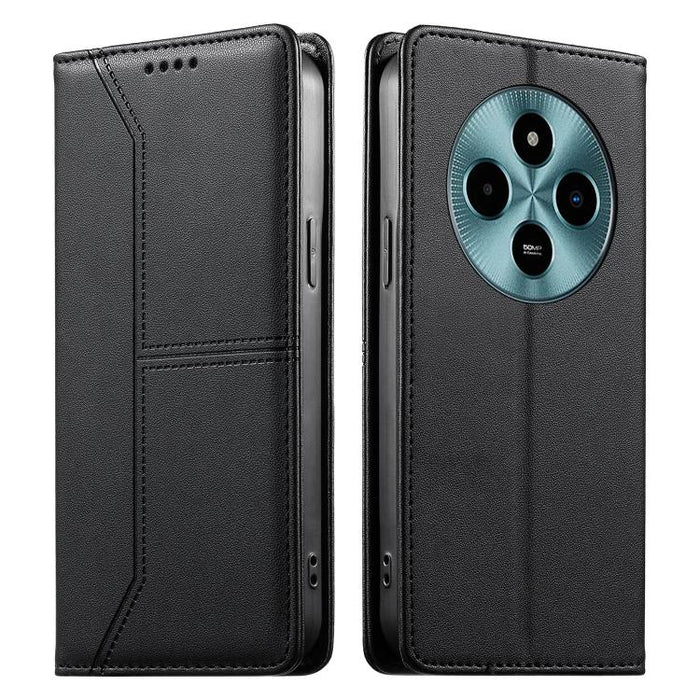 Funda para teléfono de cuero vegano magnética RFID con costuras, For Xiaomi 17 Max 5G, For Xiaomi 17T Pro 5G, For Xiaomi 17T 5G, For Xiaomi Poco X8 Pro 5G / Redmi Turbo 5 5G, For Xiaomi 17 Ultra, For Xiaomi 17 Pro Max, For Xiaomi 17 Pro, For Xiaomi 17 ...