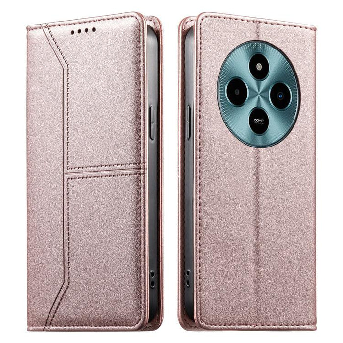 Funda para teléfono de cuero vegano magnética RFID con costuras, For Xiaomi 17 Max 5G, For Xiaomi 17T Pro 5G, For Xiaomi 17T 5G, For Xiaomi Poco X8 Pro 5G / Redmi Turbo 5 5G, For Xiaomi 17 Ultra, For Xiaomi 17 Pro Max, For Xiaomi 17 Pro, For Xiaomi 17 ...