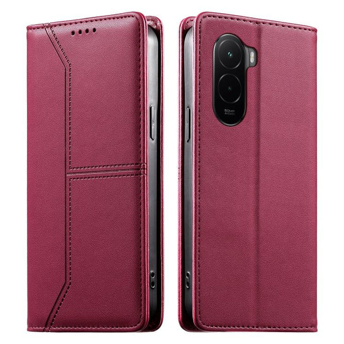 Funda para teléfono de cuero vegano magnética RFID con costuras, For Xiaomi 17 Max 5G, For Xiaomi 17T Pro 5G, For Xiaomi 17T 5G, For Xiaomi Poco X8 Pro 5G / Redmi Turbo 5 5G, For Xiaomi 17 Ultra, For Xiaomi 17 Pro Max, For Xiaomi 17 Pro, For Xiaomi 17 ...