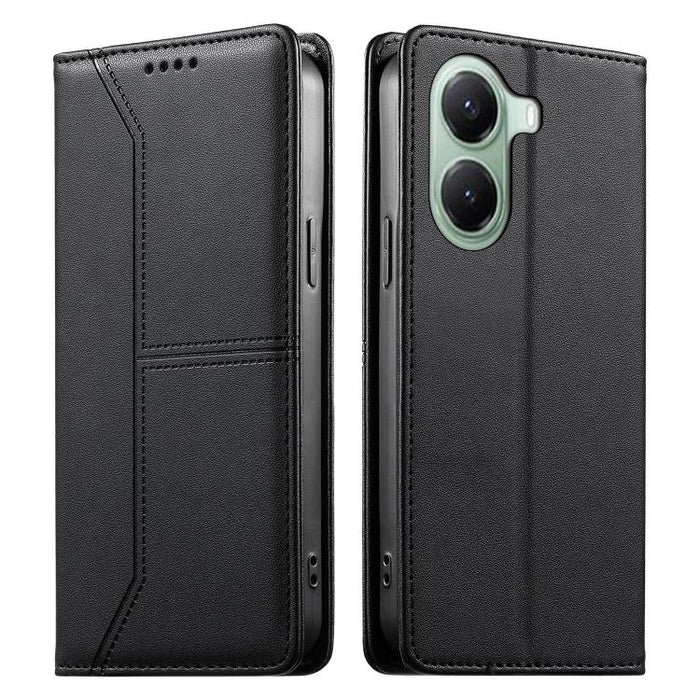 Funda para teléfono de cuero vegano magnética RFID con costuras, For Xiaomi 17 Max 5G, For Xiaomi 17T Pro 5G, For Xiaomi 17T 5G, For Xiaomi Poco X8 Pro 5G / Redmi Turbo 5 5G, For Xiaomi 17 Ultra, For Xiaomi 17 Pro Max, For Xiaomi 17 Pro, For Xiaomi 17 ...