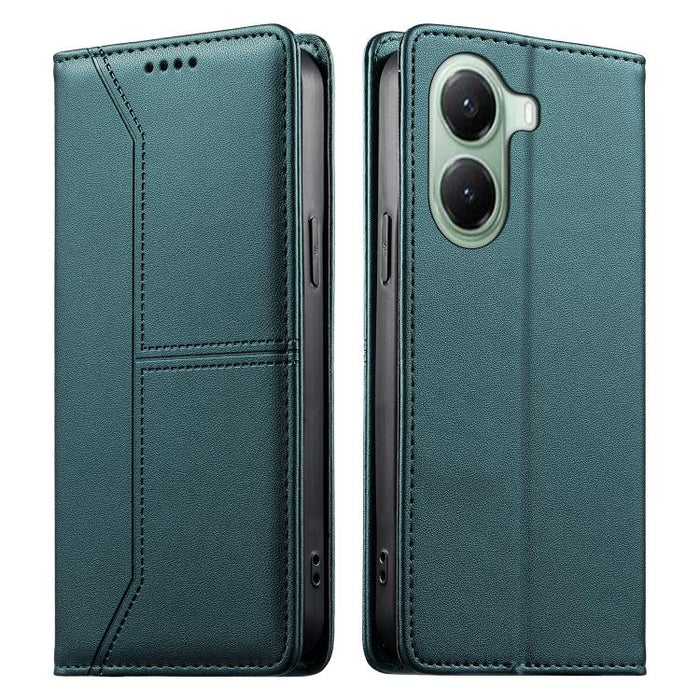 Funda para teléfono de cuero vegano magnética RFID con costuras, For Xiaomi 17 Max 5G, For Xiaomi 17T Pro 5G, For Xiaomi 17T 5G, For Xiaomi Poco X8 Pro 5G / Redmi Turbo 5 5G, For Xiaomi 17 Ultra, For Xiaomi 17 Pro Max, For Xiaomi 17 Pro, For Xiaomi 17 ...