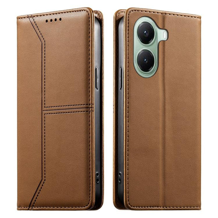 Funda para teléfono de cuero vegano magnética RFID con costuras, For Xiaomi 17 Max 5G, For Xiaomi 17T Pro 5G, For Xiaomi 17T 5G, For Xiaomi Poco X8 Pro 5G / Redmi Turbo 5 5G, For Xiaomi 17 Ultra, For Xiaomi 17 Pro Max, For Xiaomi 17 Pro, For Xiaomi 17 ...