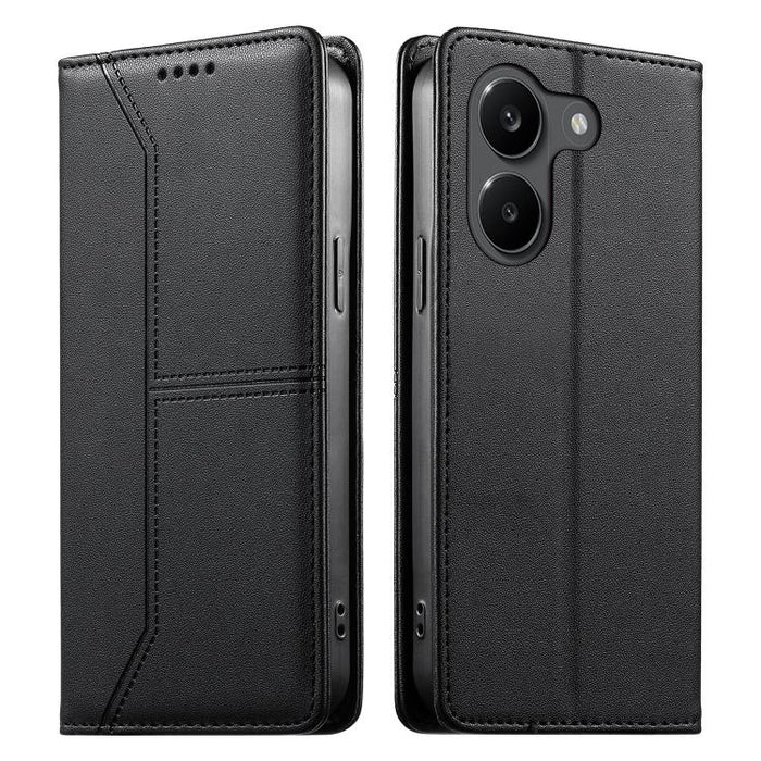 Funda para teléfono de cuero vegano magnética RFID con costuras, For Xiaomi 17 Max 5G, For Xiaomi 17T Pro 5G, For Xiaomi 17T 5G, For Xiaomi Poco X8 Pro 5G / Redmi Turbo 5 5G, For Xiaomi 17 Ultra, For Xiaomi 17 Pro Max, For Xiaomi 17 Pro, For Xiaomi 17 ...