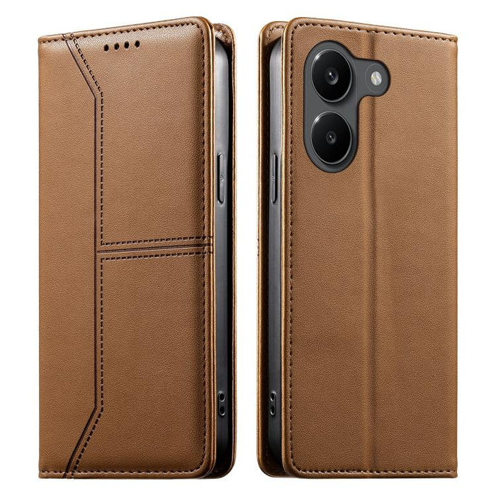 Funda para teléfono de cuero vegano magnética RFID con costuras, For Xiaomi 17 Max 5G, For Xiaomi 17T Pro 5G, For Xiaomi 17T 5G, For Xiaomi Poco X8 Pro 5G / Redmi Turbo 5 5G, For Xiaomi 17 Ultra, For Xiaomi 17 Pro Max, For Xiaomi 17 Pro, For Xiaomi 17 ...