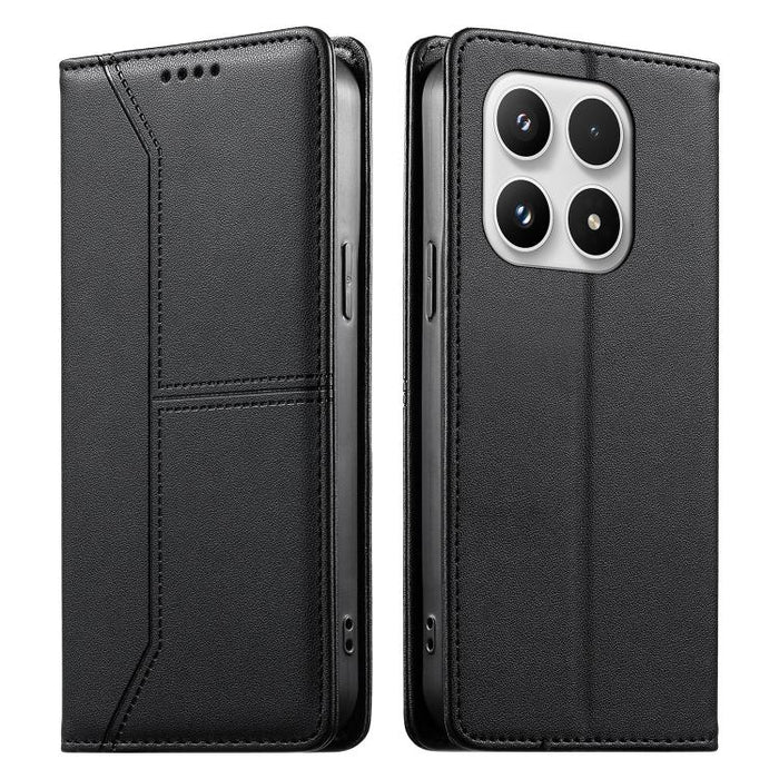 Funda para teléfono de cuero vegano magnética RFID con costuras, For Xiaomi 17 Max 5G, For Xiaomi 17T Pro 5G, For Xiaomi 17T 5G, For Xiaomi Poco X8 Pro 5G / Redmi Turbo 5 5G, For Xiaomi 17 Ultra, For Xiaomi 17 Pro Max, For Xiaomi 17 Pro, For Xiaomi 17 ...
