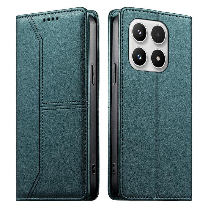 Funda para teléfono de cuero vegano magnética RFID con costuras, For Xiaomi 17 Max 5G, For Xiaomi 17T Pro 5G, For Xiaomi 17T 5G, For Xiaomi Poco X8 Pro 5G / Redmi Turbo 5 5G, For Xiaomi 17 Ultra, For Xiaomi 17 Pro Max, For Xiaomi 17 Pro, For Xiaomi 17 ...