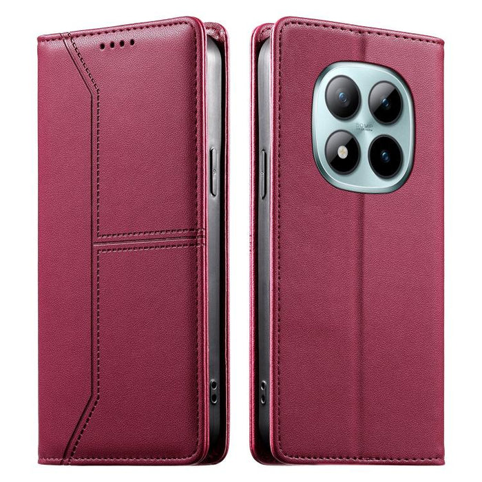 Funda para teléfono de cuero vegano magnética RFID con costuras, For Redmi A7 Pro 4G / 5G 171mm / Poco C85x 5G, For Redmi 15a 5G, For Redmi Turbo 5 Max 5G / Poco X8 Pro Max 5G, For Redmi Note 15 Pro+ 5G Global 163.3mm                                   ...