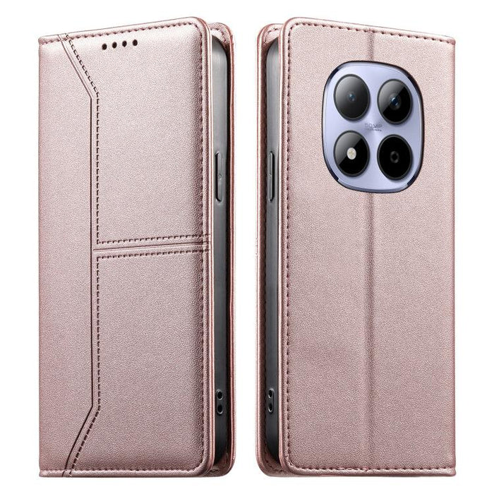 Funda para teléfono de cuero vegano magnética RFID con costuras, For Redmi A7 Pro 4G / 5G 171mm / Poco C85x 5G, For Redmi 15a 5G, For Redmi Turbo 5 Max 5G / Poco X8 Pro Max 5G, For Redmi Note 15 Pro+ 5G Global 163.3mm                                   ...