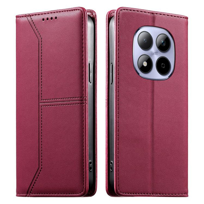 Funda para teléfono de cuero vegano magnética RFID con costuras, For Redmi A7 Pro 4G / 5G 171mm / Poco C85x 5G, For Redmi 15a 5G, For Redmi Turbo 5 Max 5G / Poco X8 Pro Max 5G, For Redmi Note 15 Pro+ 5G Global 163.3mm                                   ...