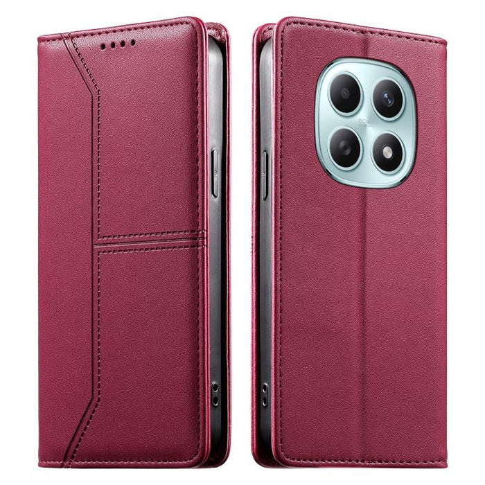 Funda para teléfono de cuero vegano magnética RFID con costuras, For Redmi A7 Pro 4G / 5G 171mm / Poco C85x 5G, For Redmi 15a 5G, For Redmi Turbo 5 Max 5G / Poco X8 Pro Max 5G, For Redmi Note 15 Pro+ 5G Global 163.3mm                                   ...