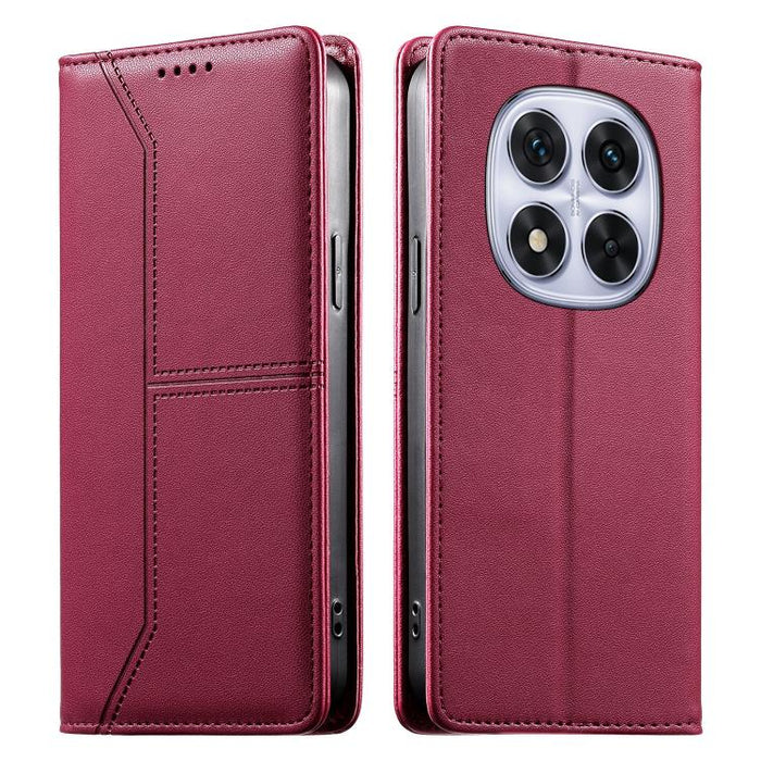 Funda para teléfono de cuero vegano magnética RFID con costuras, For Redmi A7 Pro 4G / 5G 171mm / Poco C85x 5G, For Redmi 15a 5G, For Redmi Turbo 5 Max 5G / Poco X8 Pro Max 5G, For Redmi Note 15 Pro+ 5G Global 163.3mm                                   ...