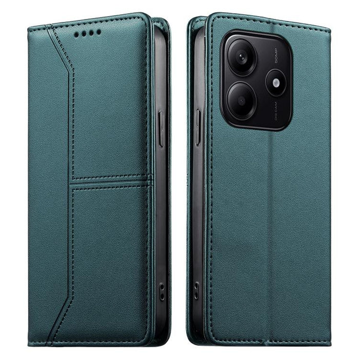 Funda para teléfono de cuero vegano magnética RFID con costuras, For Redmi A7 Pro 4G / 5G 171mm / Poco C85x 5G, For Redmi 15a 5G, For Redmi Turbo 5 Max 5G / Poco X8 Pro Max 5G, For Redmi Note 15 Pro+ 5G Global 163.3mm                                   ...